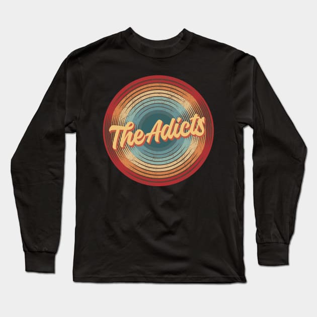 The Adicts Vintage Circle Long Sleeve T-Shirt by musiconspiracy